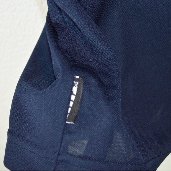 STARTER Dri-Star Reflective Tee, 100% Polyester, Size XL - Navy FLAWS NEW - Picture 5 of 11